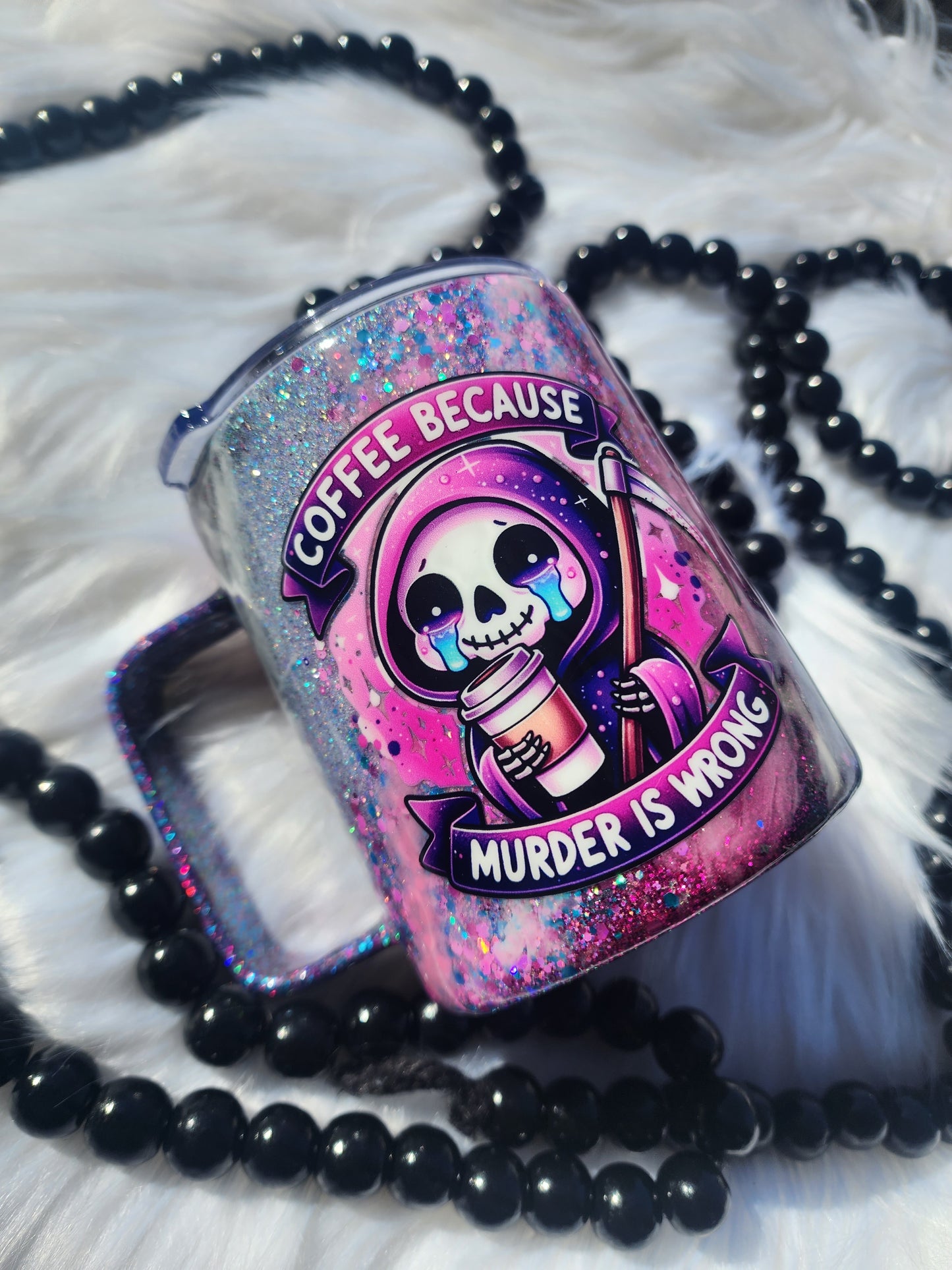 Coffe because murder is wrong mug